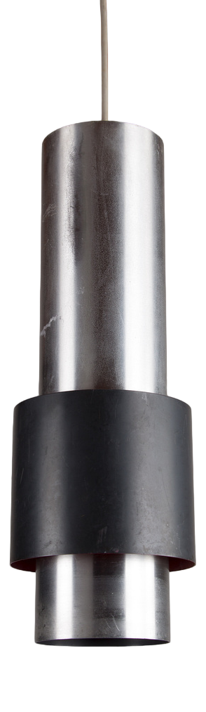 Large Danish Aluminium Ceiling Lamp Zenith Model by Jo Hammerborg for Fog & Mørup, 1960s