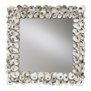 Currey & Company Oyster Shell Mirror