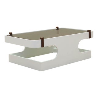 Italian Glass Coffee Table, 1970s For Sale