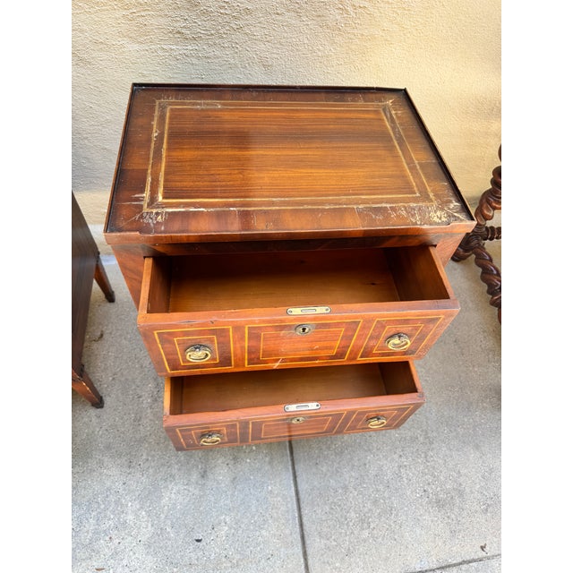 1990s Pair of Ebanista Wood Nightstand Sidetables For Sale - Image 10 of 17