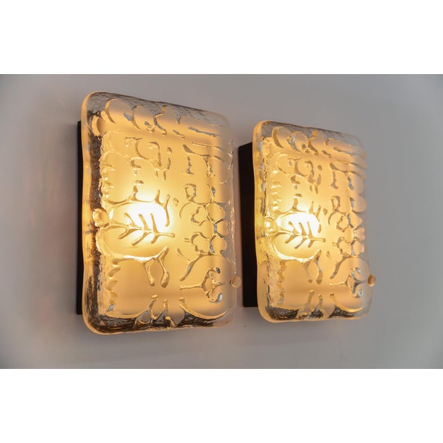 1960s Space Age Wall Lights in Satin Glass by Peill & Putzler, 1970s, Set of 2 For Sale - Image 5 of 14