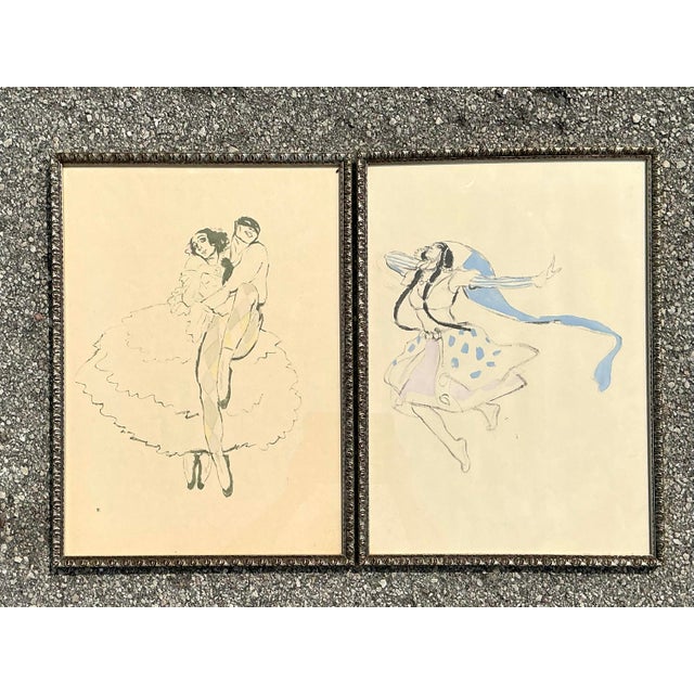 Vintage MCM Ballet Ruese Prints - Set of 2 For Sale - Image 11 of 12