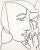 Artist: Françoise Gilot Country: France Title: Woman from profile Medium: Lithograph 10 Marks: Not signed, not numbered...