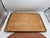 Art deco, wooden tray, dimensions: height with handle 3.7 cm, width 46.5 cm, depth 28 cm.