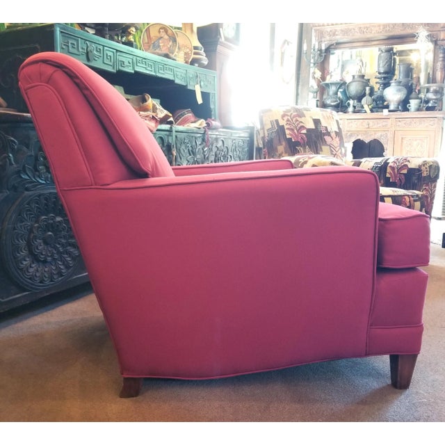 Contemporary 1970s Vintage Red Lounge Chair For Sale - Image 3 of 8