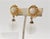 Plastic 1973 Vintage Mimi Di N Faux-Moonstone Drop Clip Earrings- 2 Pieces For Sale - Image 7 of 7
