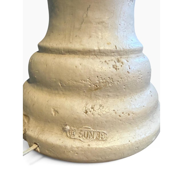Sculpture Materials Vintage Sun 89 Sculptural Post Modern Textured Plaster Floor Lamp For Sale - Image 7 of 7