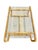 1970s Mid-Century Modern Rattan Wrapped Glass Top Coffee Table For Sale - Image 5 of 5