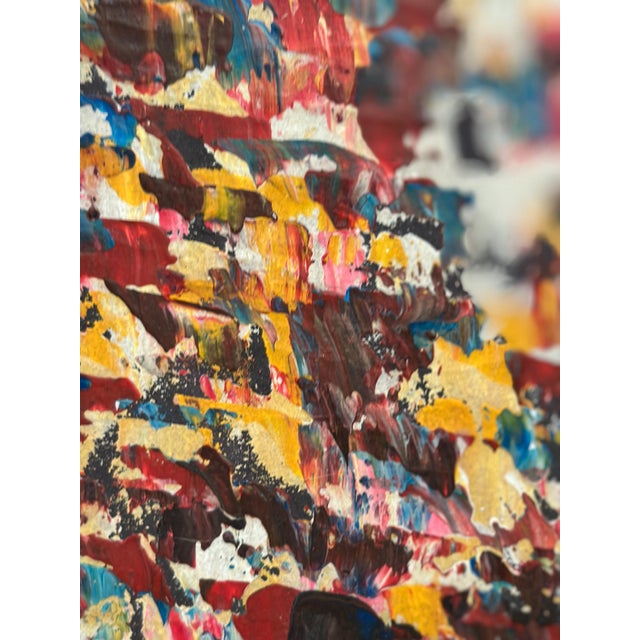 R. Avind, Abstract Composition, 1960s, Oil on Panel For Sale - Image 11 of 17