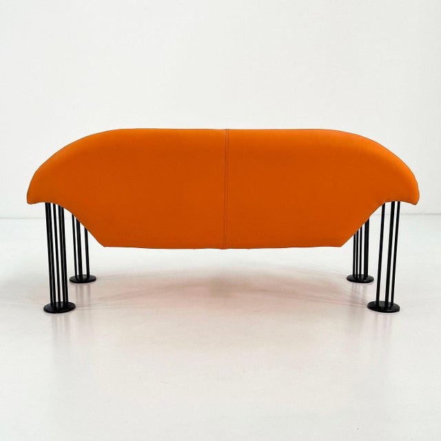 Orange Sofa by Burkhard Vogtherr for Hain & Tohme, 1980s For Sale - Image 4 of 10