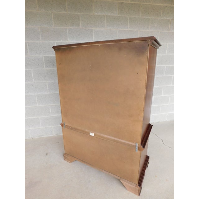 Late 20th Century Thomasville Cherry Collection Chest on Chest 41.5"w For Sale - Image 10 of 14