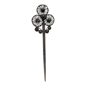 Filigree Hair Pin Bobby Pin Silver Plated Letter Opener