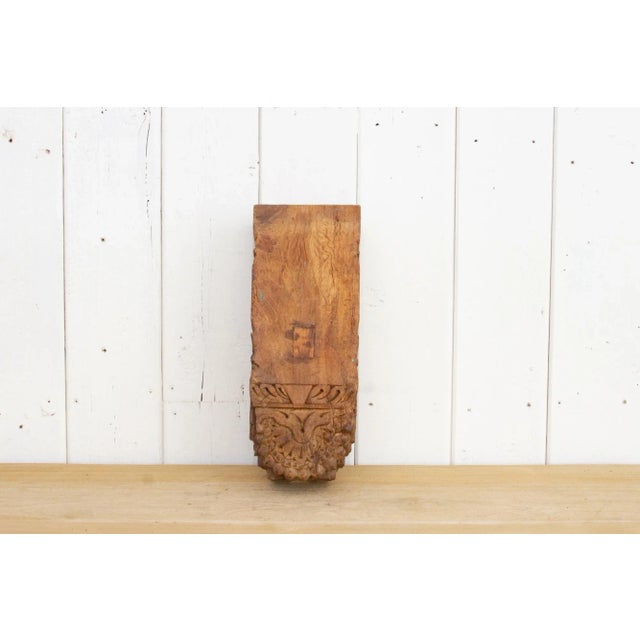 Wood Large Teak Carved Corbel For Sale - Image 7 of 7