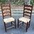 Mid 20th Century Vintage Classic Ladderback Chairs With Rush Seats For Sale - Image 5 of 6