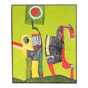 Abstract Oil on Canvas Painting by James L. Bruch