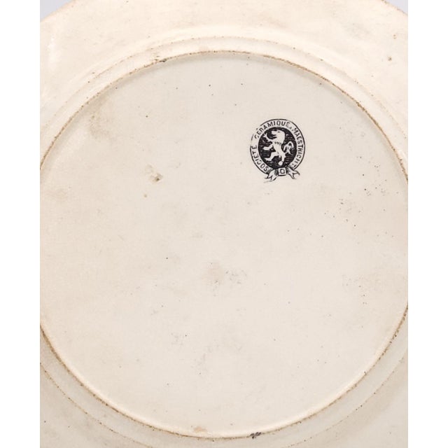 Plate With Napoleonic Military Scene by Société Céramique Maestricht, 19th Century For Sale In San Francisco - Image 6 of 7