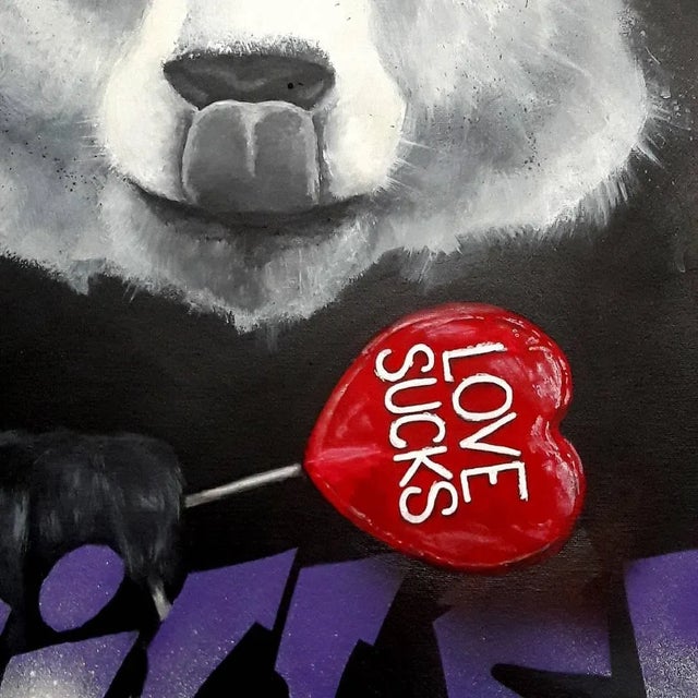 New work by Sylvie Magnin And this time, it's with a Panda so cute! We let the artist describe him: "Here's another little...