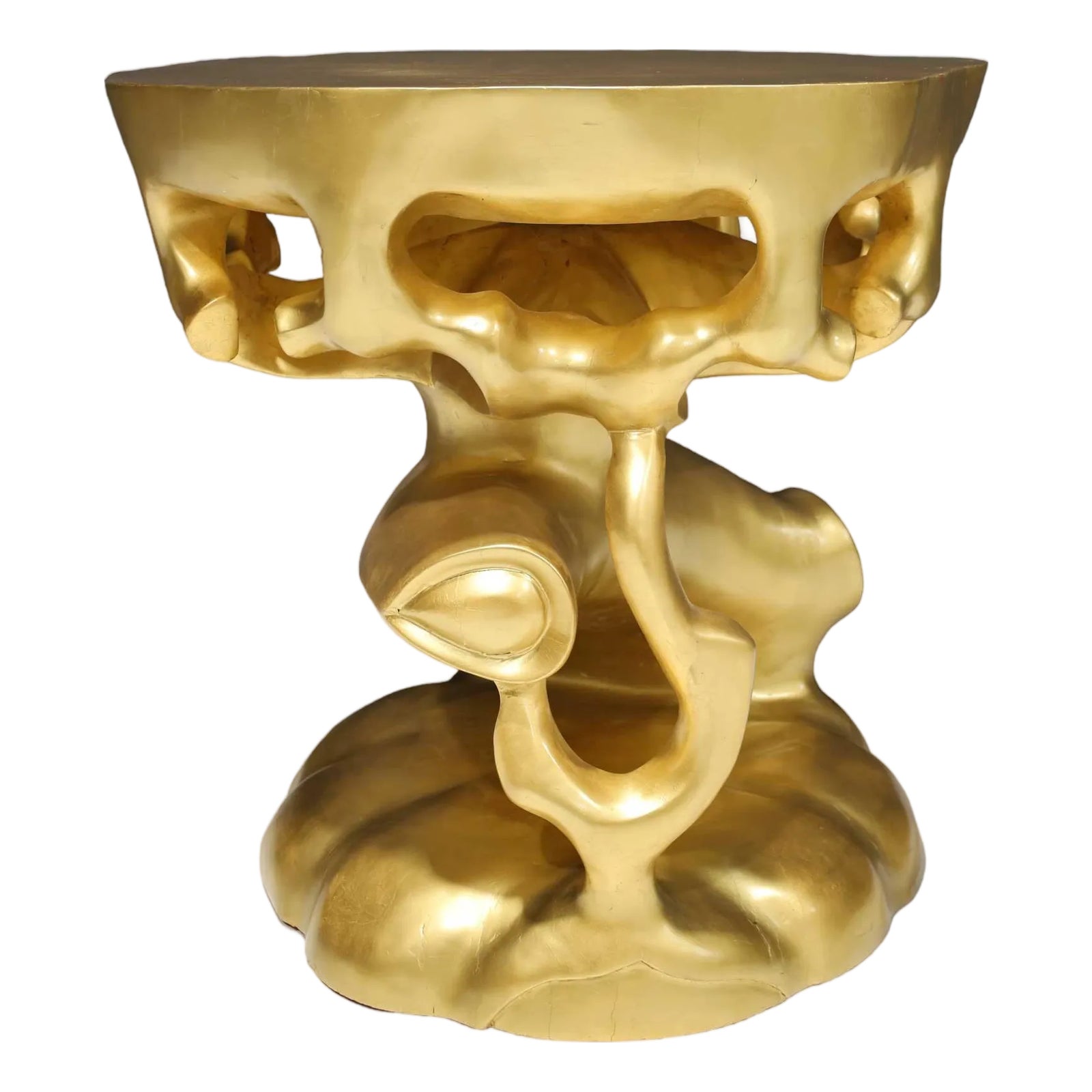 Gold Leaf Truffle Trunk Table Attributed to Scala Luxury | Chairish