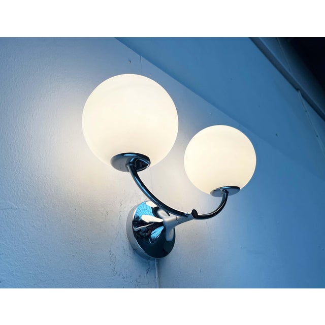 Mid-Century Modern Swiss Space Age Type 1804 Chrome Sconce by E.R. Nele for Temde, 1960s For Sale - Image 11 of 18