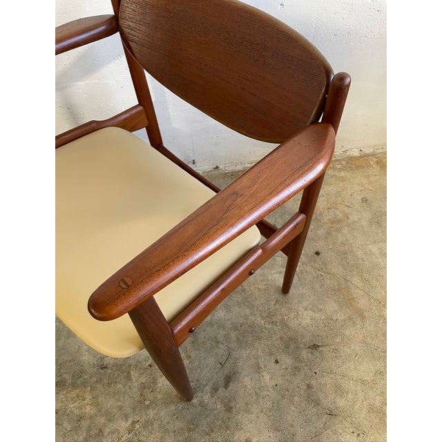 Arne Hovmand-Olsen Pair Arne Hovmand Olsen Rare Danish Modern Teak Chairs For Sale - Image 4 of 13