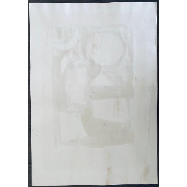 Paint Moses Bagel Bahelfer, Polish French Judaica Watercolor Gouache Painting Original Bauhaus Yiddish Art For Sale - Image 7 of 8