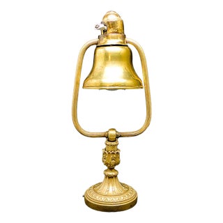 Empire Style Glass and Metal Desk Lamp, France, Early 20th Century For Sale