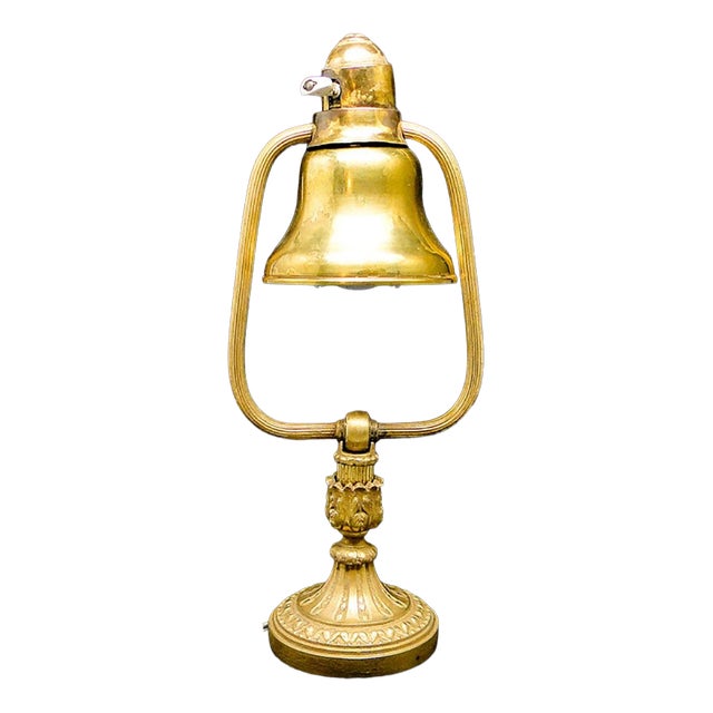 Empire Style Glass and Metal Desk Lamp, France, Early 20th Century For Sale