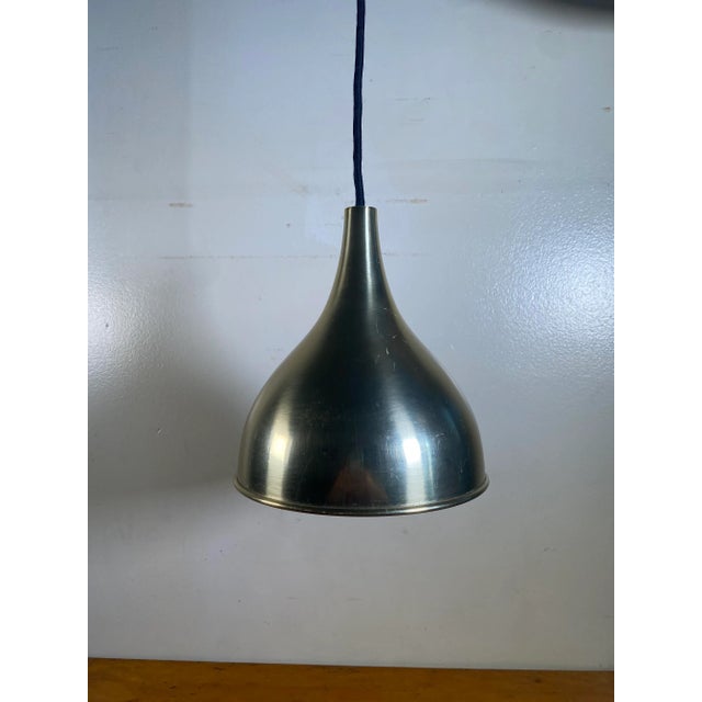 Brass Scandinavian Modern Silhouette Pendant Lamp in Brass by Jo Hammerborg for Fog & Menup, 1970s For Sale - Image 8 of 8