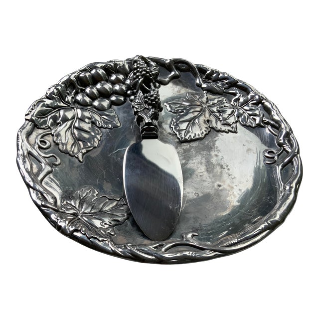 Vintage Arthur Court Cheese Serving Set- 2 Pieces For Sale