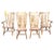 A beautiful set of J.D.V.'s High Back Heavy Duty Solid Maple Country Dining Chairs. Set of with 2 captain chairs and 4...