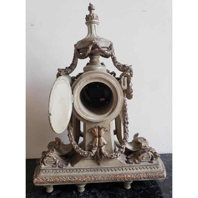 Louis XVI Style Partial Gilt Mounted Clock For Sale - Image 9 of 10