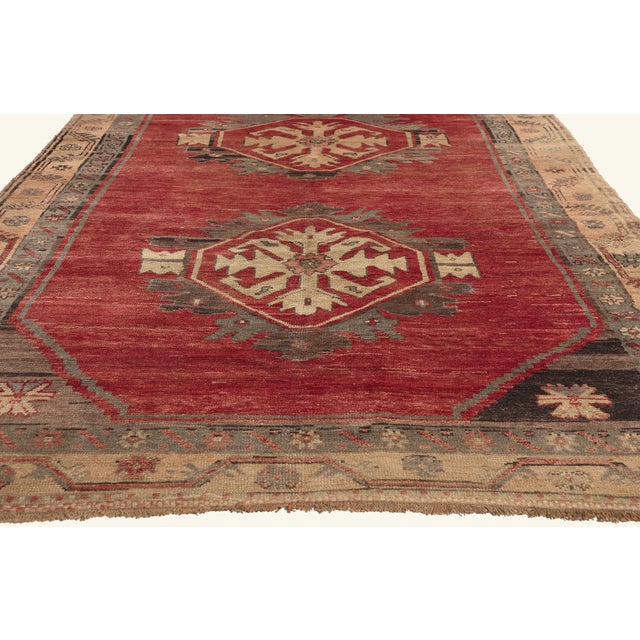 Vintage Turkish Oushak Rug, 05'03 X 12'00 For Sale - Image 4 of 10