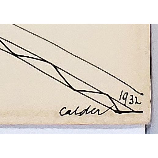 Printmaking Materials Quantity of 3 Different Vintage Original Alexander Calder Lithograph Prints of His Circus Sketches W/ Printed Signatures and Dates of 1931 & 1932 For Sale - Image 7 of 10
