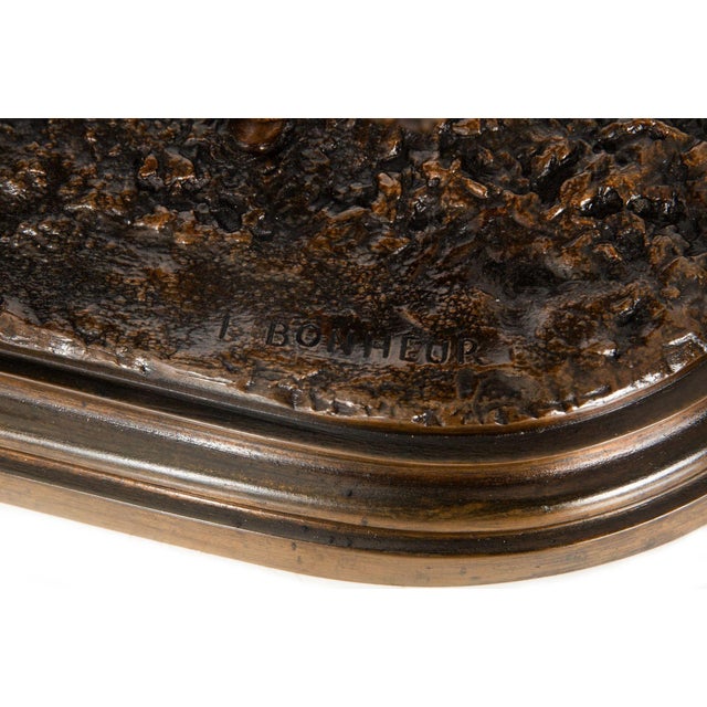 Metal Rare French Antique Bronze Sculpture “Mare and Foal” by Isidore Bonheur For Sale - Image 7 of 12