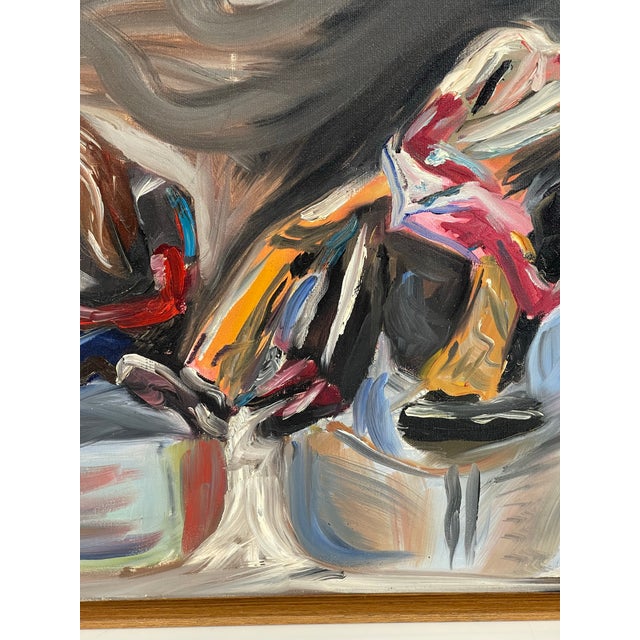 Original Expressionist Figurative Painting on Canvas For Sale - Image 9 of 10