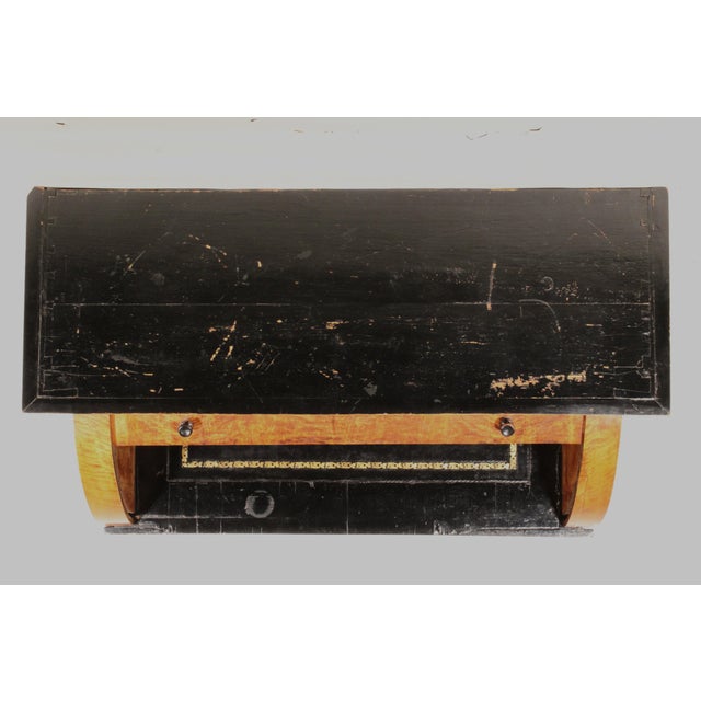 Mid 19th Century Biedermeier Birch Cylinder Desk For Sale - Image 5 of 13