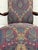 Vintage Queen Anne Style Gooseneck Arm Mahogany Library Chair For Sale - Image 9 of 13