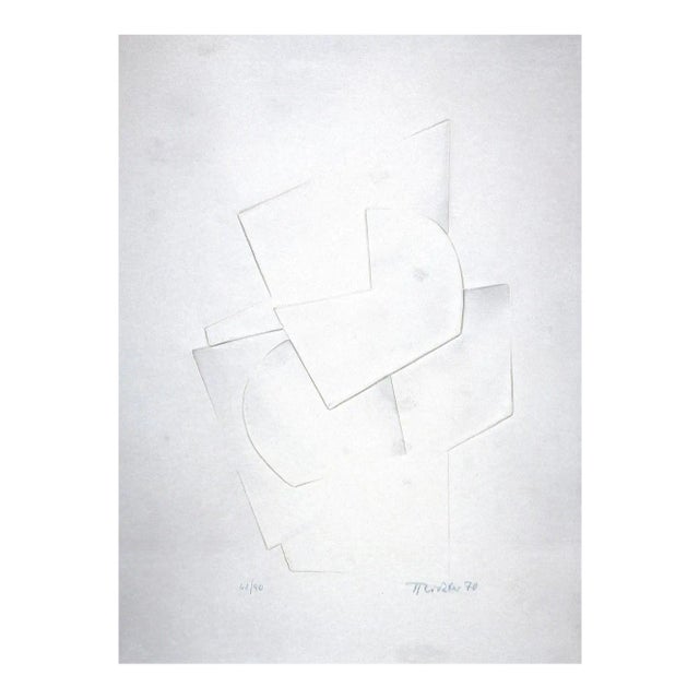Hans Richter, Untitled, Original Embossing On Aluminium, 1970 For Sale