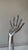 Metal 1990s Cast Aluminum Chrome Hand Sculpture For Sale - Image 7 of 9