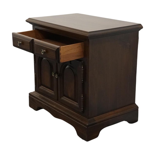 Brown Kling Colonial Solid Pine Rustic Americana 26" Cabinet Nightstand 32-5016-205 For Sale - Image 8 of 15