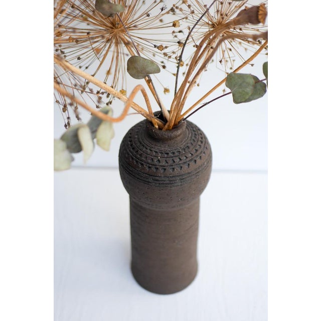 Ceramic Brutalist Art Ceramic Vase by Inger Persson for Rörstrand For Sale - Image 7 of 15