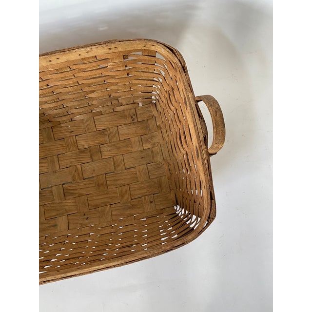 Vintage Large Shoe Basket or Wall Hanging For Sale - Image 4 of 10