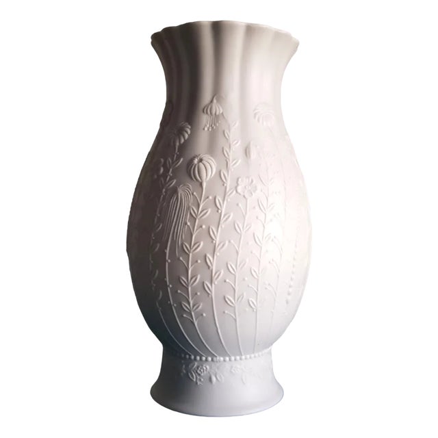 Bisquit Porcelain Flower Vase by Martin Freyer for Kaiser Porzellan For Sale