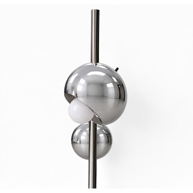 Mid 20th Century Space Age Orbiter Chrome Six-Light Eyeball Floor Lamp For Sale - Image 4 of 10