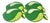 Embroidered Linen Lime Fruit Cocktail Napkins-Set of 4 For Sale