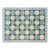 Handmade Woolen Flat Weave Swedish Pattern Sky Blue and Forest Green Area Rug - 9'x14' For Sale