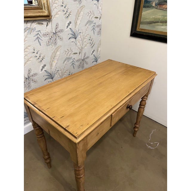 19th Century English Pine Table / Desk For Sale - Image 10 of 11