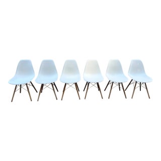Eames Molded Fiberglass Chair Set For Sale