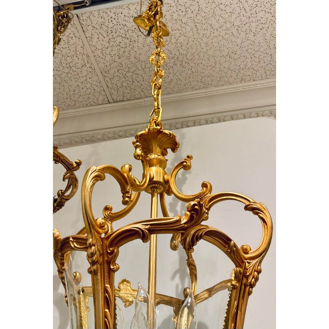 Myran Allan Luxury Lighting French Louis XV French Bronze Lantern For Sale In Atlanta - Image 6 of 6