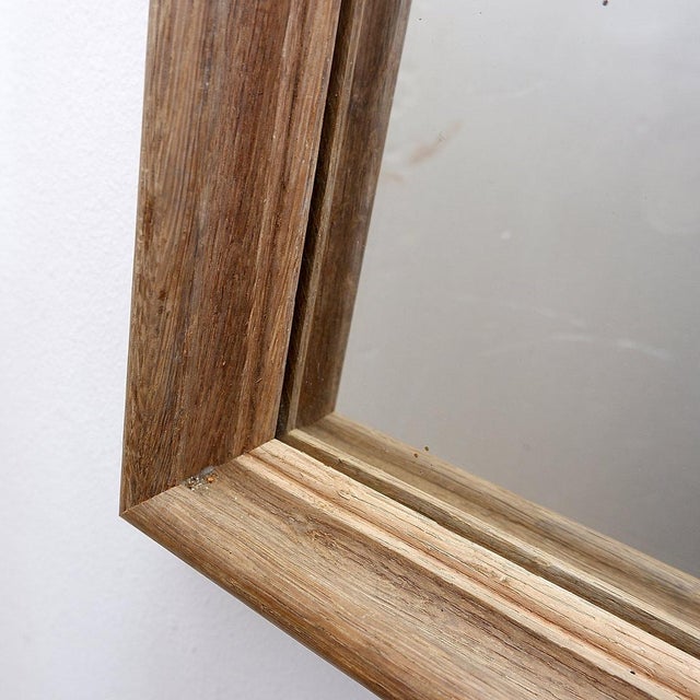 Rustic Rectangular Wall Mirrors with Wooden Frames, 1950s, Set of 2 For Sale - Image 6 of 16